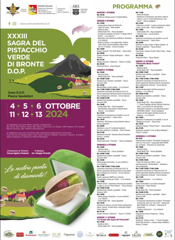 sagra pistacchio 24 programma