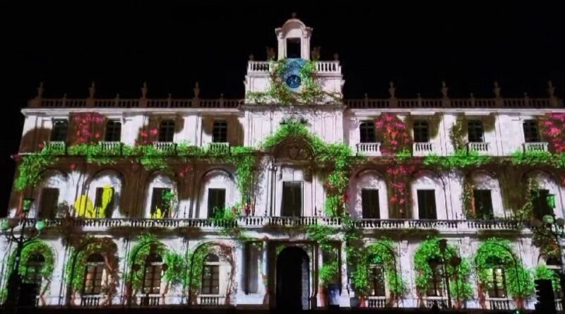 videomapping palazzo centrale unict